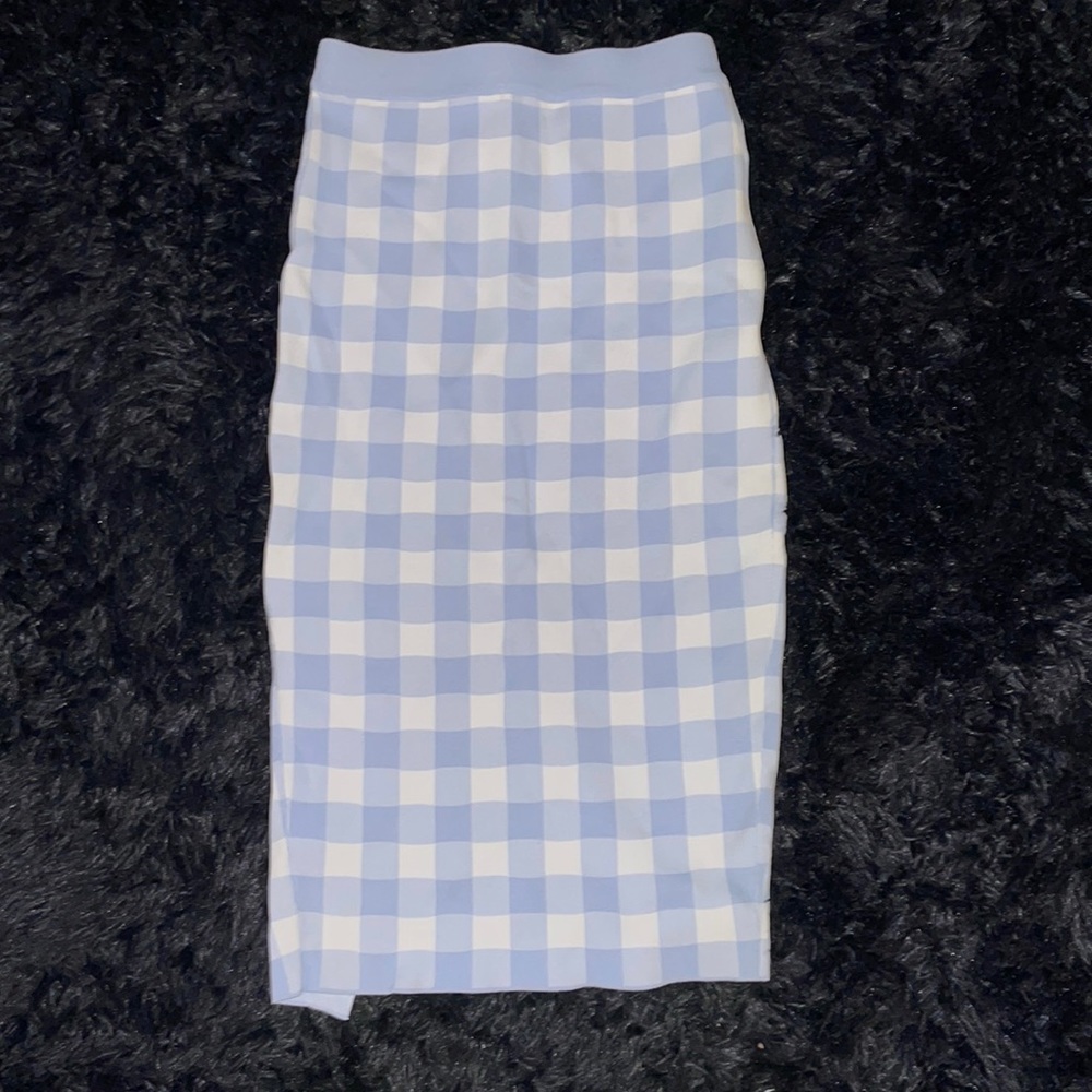 Gingham Gianni bini midi skirt